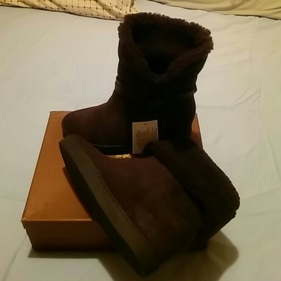Coach Suede Shearling Norell Bootie - Picture 3 of 8